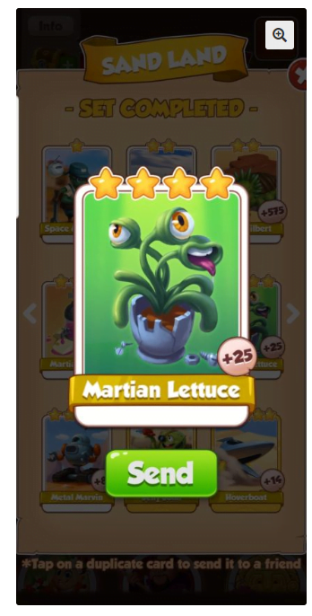 Martian Lettuce Giveaway in Coin Master - Be Curious