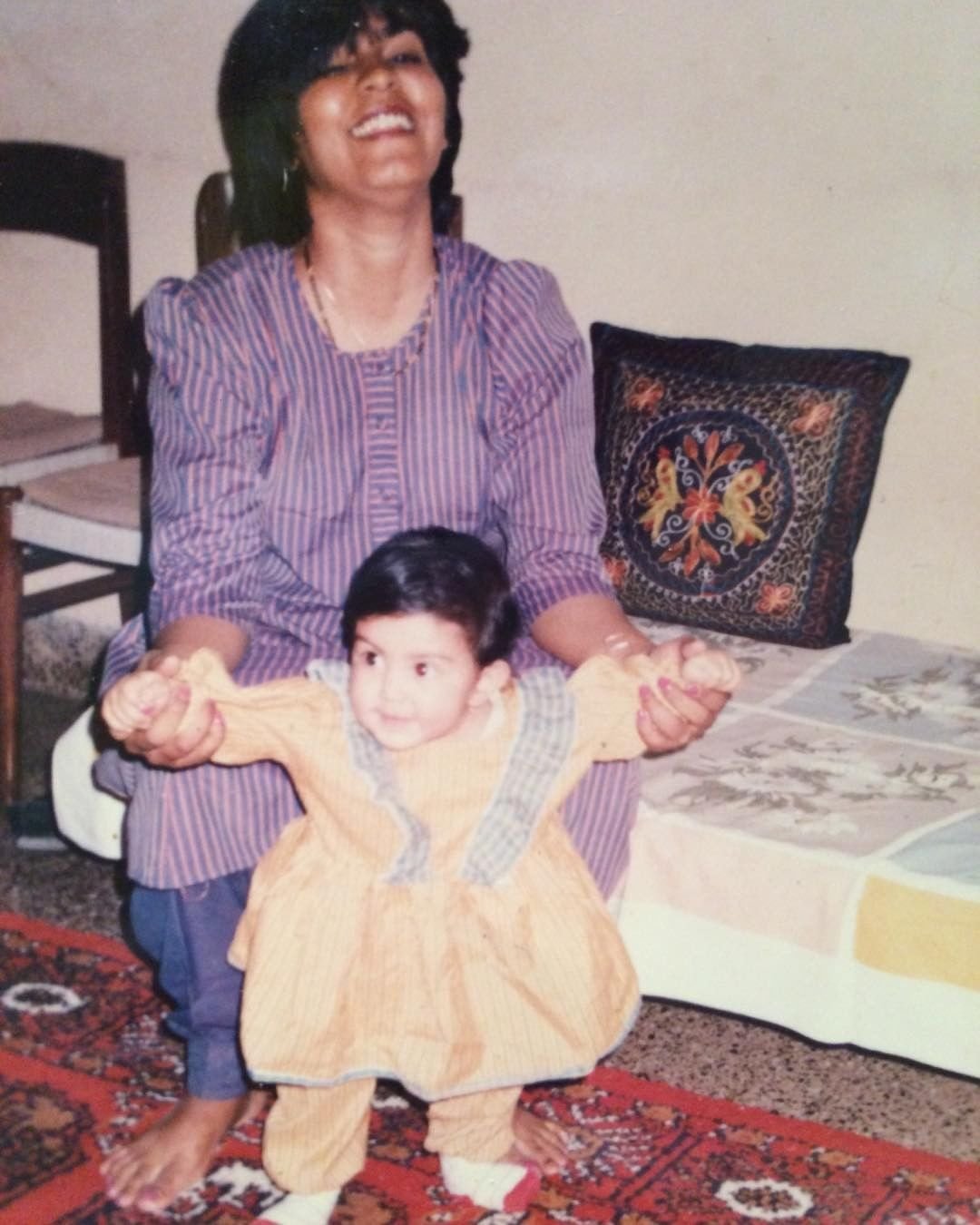 Rhea Chakraborty with Sandhya Chakraborty (Mother)